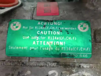 Peça sobressalente para automóvel em segunda mão compressor de ar condicionado a/a a/c por bmw mini (r56) one referências oem iam   sd6v12