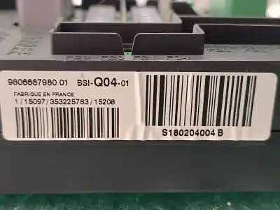 Second-hand car spare part fuse box unit for citroen c4 picasso feel oem iam references 9806687980  bsiq0401
