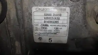 Second-hand car spare part air conditioning compressor for nissan note acenta oem iam references 926003va5b  cr08b