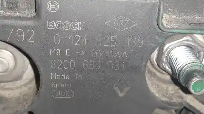 Second-hand car spare part alternator for renault kangoo dynamique oem iam references 0124525139 150a 