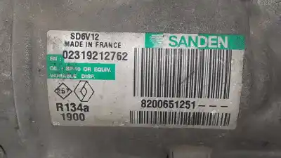 Second-hand car spare part air conditioning compressor for renault kangoo dynamique oem iam references 8200651251  sd6vdaf
