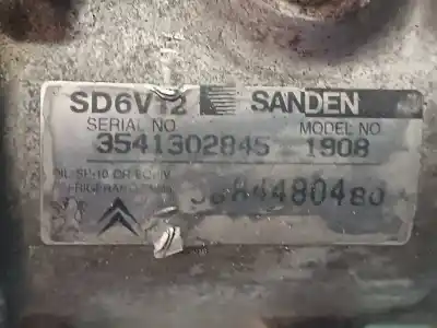 Second-hand car spare part air conditioning compressor for citroen nemo sx oem iam references 9684480480  sd6v12