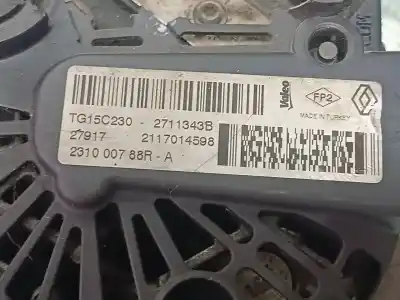 Tweedehands auto-onderdeel alternator voor dacia duster ambiance 4x2 oem iam-referenties 231000788r tg15c230 2711343b