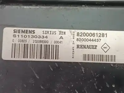 Автозапчастина б/у ебу контролер двигуна для renault clio ii fase i (b/cbo) 1.4 alize 75 cv / 55 kw посилання на oem iam 8200061281 8200044437 s110130334a