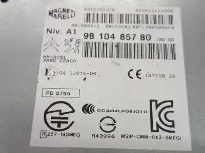 Автозапчасти б/у аудиосистема / радио cd за citroen c4 picasso feel ссылки oem iam 9810485780  