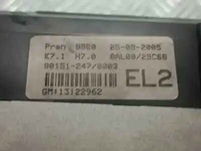 Second-hand car spare part climate control for opel astra gtc cosmo oem iam references 13122962  el2