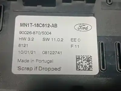 Peça sobressalente para automóvel em segunda mão comando de sofagem (chauffage / ar condicionado) por ford ecosport (cr6) cool&connect referências oem iam mn1t18c612ab 18c612 900268705004