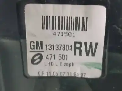 Pièce détachée automobile d'occasion rétroviseur gauche pour opel zafira b enjoy références oem iam 13137804  010850