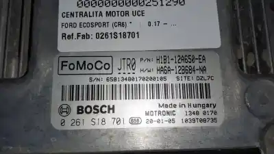 Автозапчастина б/у ебу контролер двигуна для ford ecosport (cr6) trend посилання на oem iam 0261s18701 ha6a12b684na h1b112a650ea