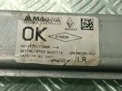 Peça sobressalente para automóvel em segunda mão elevador de vidros traseiro esquerdo por dacia sandero stepway essential referências oem iam 827217198r  