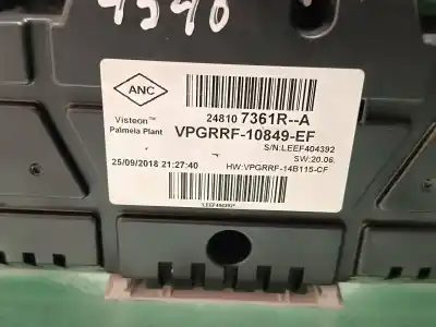 Peça sobressalente para automóvel em segunda mão quadrante por renault clio iv clio iv referências oem iam 248107361r  