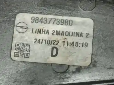 Автозапчастина б/у регулятор скла заднього правого для opel mokka mokka (2020 >) посилання на oem iam 9843773980  430113h0