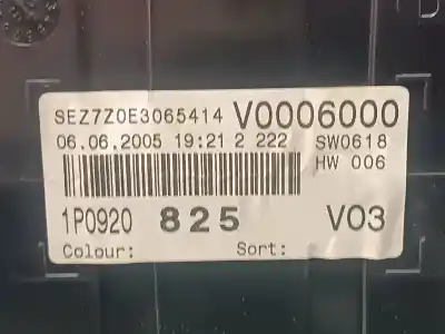 Second-hand car spare part dashboard for seat leon (1p1) stylance / style 150 cv / 110 kw oem iam references 1p0920825  v0006000