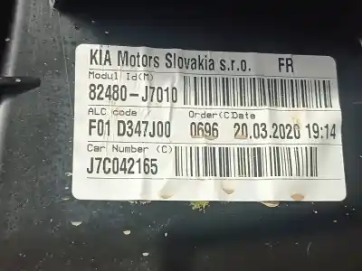 Second-hand car spare part passenger side right window regulator for kia xceed tech oem iam references 82480j7010  95930m6000