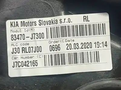 Second-hand car spare part rear left window regulator for kia xceed tech oem iam references 83470j7300  96330l7000