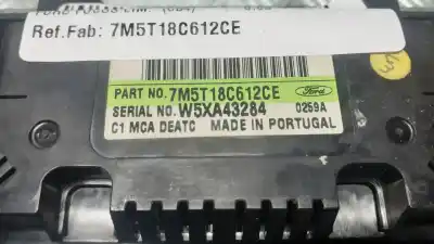 Peça sobressalente para automóvel em segunda mão comando de sofagem (chauffage / ar condicionado) por ford focus lim. (cb4) focus lim. (cb4) (2007 - 2011) referências oem iam 7m5t18c612ce  w5xa43284