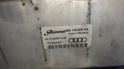 Second-hand car spare part intercooler for audi a4 berlina (8e) 2.0 tdi oem iam references 8e0145805aa  038906051c