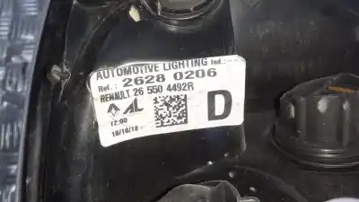 Second-hand car spare part right tailgate light for renault zoe 68 kw oem iam references 265504492r  