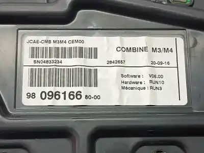 Автозапчастина б/у панель інструментів для citroen c-elysée seduction посилання на oem iam 980961668000  2160140
