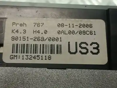 Автозапчастина б/у клімат-контроль для opel astra gtc 1.7 16v cdti посилання на oem iam 13245118 us3 90151269