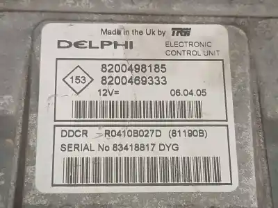Автозапчасти б/у блок управления двигателем за renault clio ii fase ii (b/cb0) clio ссылки oem iam 8200498185  8200469333