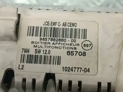 Автозапчастина б/у багатофункційний дисплей для citroen c5 break audace 109 cv / 80 kw посилання на oem iam 9657882880  102477704