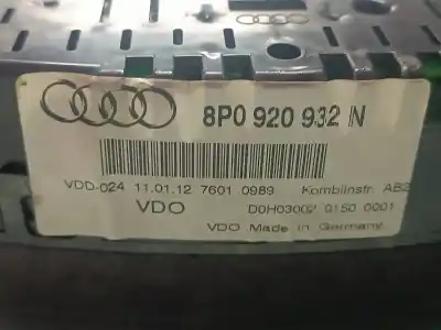 Автозапчастина б/у панель інструментів для audi a3 (8p) restyling посилання на oem iam 81071521 a2c53321011 110080426001