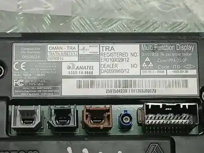 Second-hand car spare part multifunction display for renault zoe 68 kw oem iam references 0355149666  