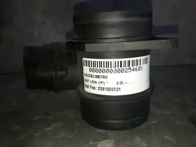 Автозапчасти б/у РАСХОДОМЕР ВОЗДУХА за SEAT LEON (1P1) Reference ссылки OEM IAM 0281002531  