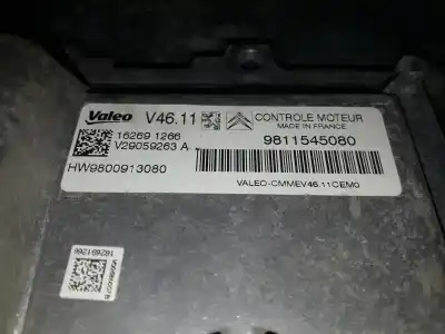 Автозапчасти б/у блок управления двигателем за citroen c-elysée seduction ссылки oem iam 9811545080 v29059263a 162691266