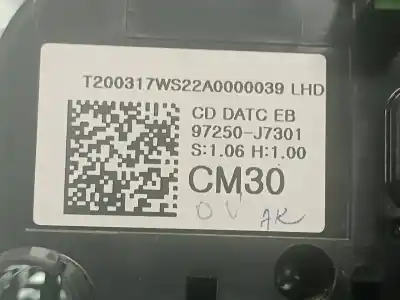 Second-hand car spare part climate control for kia xceed tech oem iam references 97250j7301  7301pag0004