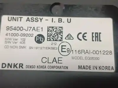 Second-hand car spare part electronic module for kia xceed tech oem iam references 95400j7ae1  4100009202