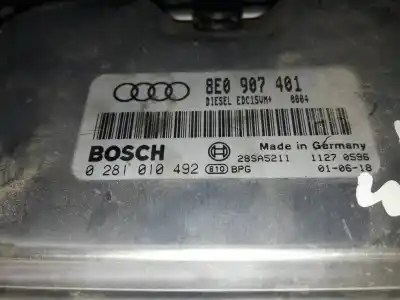 Second-hand car spare part ecu engine control for audi a4 berlina (8e) aym oem iam references 8e0907401  0281010492