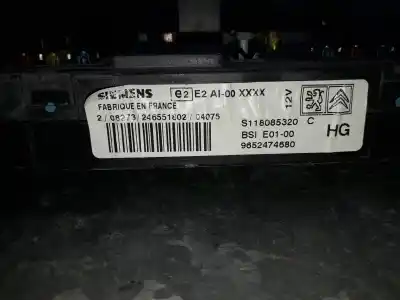 Recambio de automóvil de segunda mano de caja reles / fusibles para citroen xsara picasso 2.0 hdi cat (rhy / dw10td) referencias oem iam 9652474680 bsi e01 s118085320