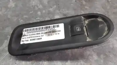 Second-hand car spare part RIGHT FRONT POWER WINDOW SWITCH for DACIA DUSTER  OEM IAM references 809601386R  15072017