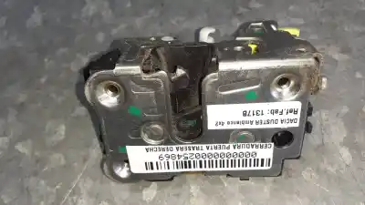 Second-hand car spare part rear right door lock for dacia duster ambiance 4x2 oem iam references 1317b  