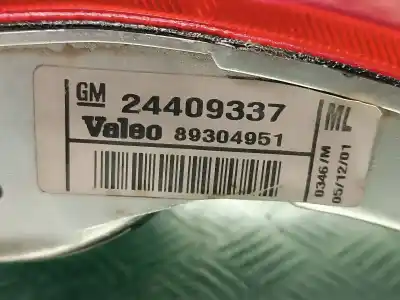 Gebrauchtes Autoersatzteil nebelschlussleuchte links zum opel corsa c elegance oem-iam-referenzen 24409337  89304951