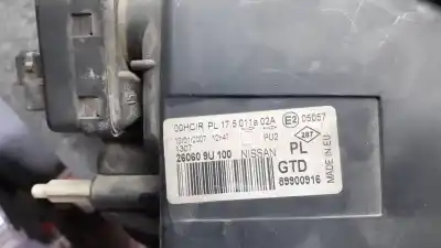Second-hand car spare part left headlight for nissan note (e11e) naru edition 88 cv / 65 kw oem iam references 260609u100  89900916