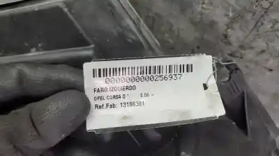 Second-hand car spare part left headlight for opel corsa d s-d pd11 oem iam references 13186381  