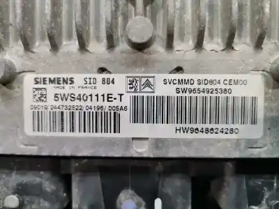 Second-hand car spare part ecu engine control for citroen c2 empresa oem iam references 9654925380  