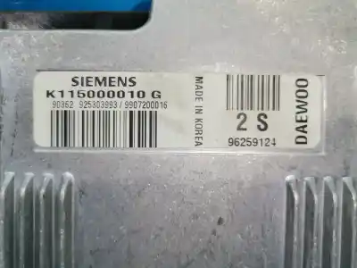 Second-hand car spare part ecu engine control for daewoo matiz se oem iam references 96259124  k115000010g
