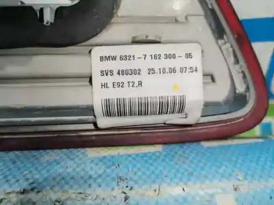 Second-hand car spare part INTERIOR REAR RIGHT LIGHT for BMW SERIE 3 COUPE (E92)  OEM IAM references 6321716230005  