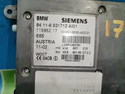 Second-hand car spare part electronic module for bmw serie 7 (e65/e66) 730d oem iam references 84116931712  
