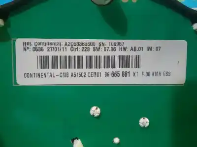 Peça sobressalente para automóvel em segunda mão quadrante por citroen c3 attraction referências oem iam 96665881xt  