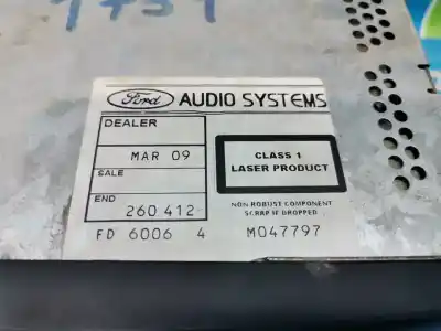 Peça sobressalente para automóvel em segunda mão SISTEMA DE ÁUDIO / RÁDIO CD por FORD FOCUS BERLINA (CAK)  Referências OEM IAM 10R020315  