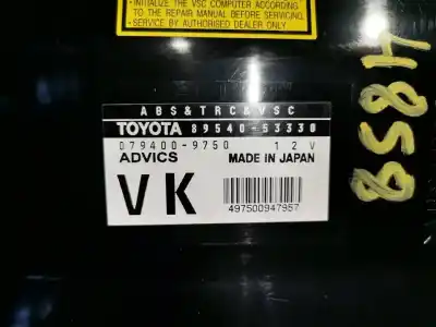 Second-hand car spare part electronic module for lexus is200 (ds2/is2) 220d oem iam references 8954053330  0794009750
