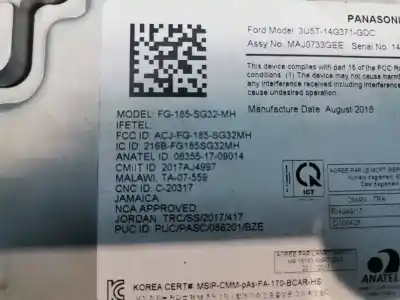 Second-hand car spare part electronic module for ford focus lim. black&red oem iam references fg185sg32mh  