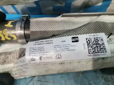 Peça sobressalente para automóvel em segunda mão airbag de cortina dianteiro esquerdo por seat leon (5f1) 1.6 tdi referências oem iam 5f4880741