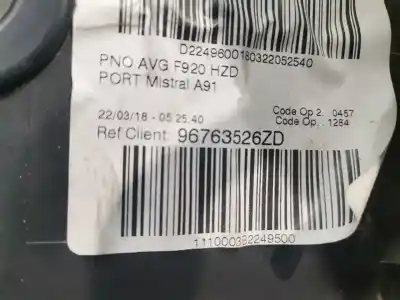 Second-hand car spare part  for PEUGEOT 208  OEM IAM references 96763526ZD  