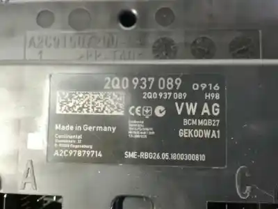 Second-hand car spare part fuse box unit for seat arona xcellence oem iam references 2q0937089  a2c97879714